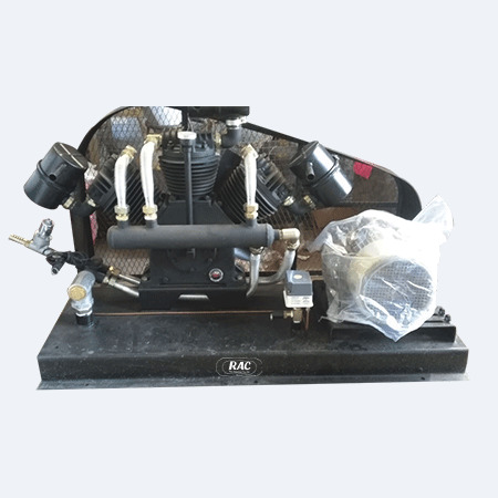 Base mounted air compressor